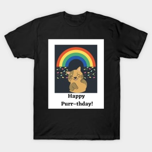 Happy  Purr–thday! T-Shirt